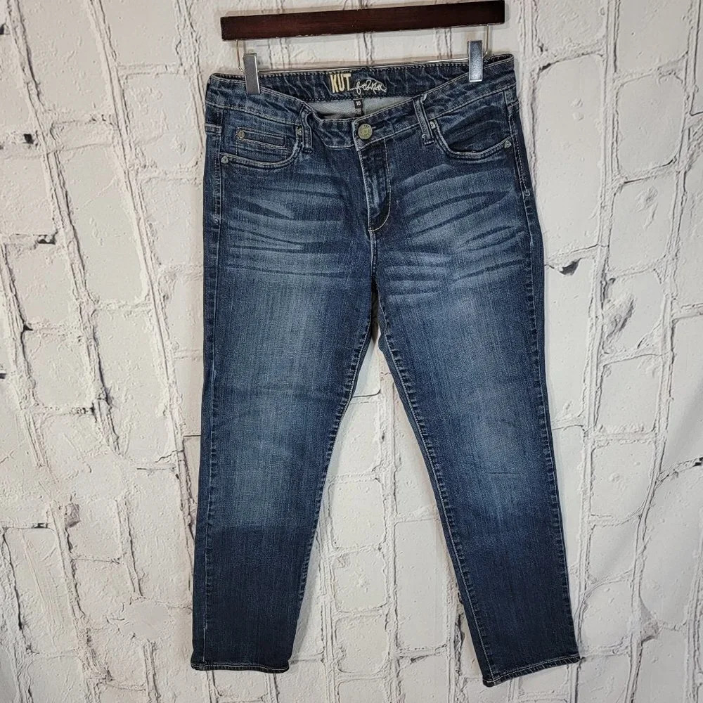 Kut FROM THE KLOTH Womens‎ 10 Skinny Jeans Classic Fit Casual Denim Mid Wash